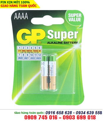 Pin AAAA alkaline 1.5v GP MN2500/LR8D425/E96 chính hãng GP Made in China